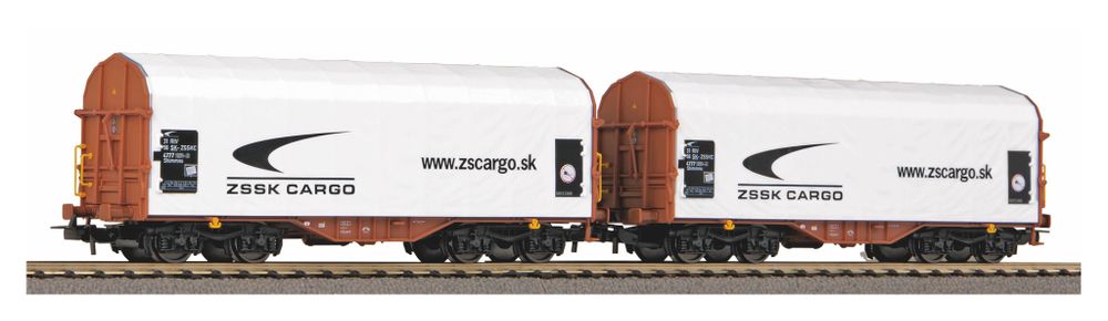 Набор из 2-х вагонов крытых брезентом ZSSK VI