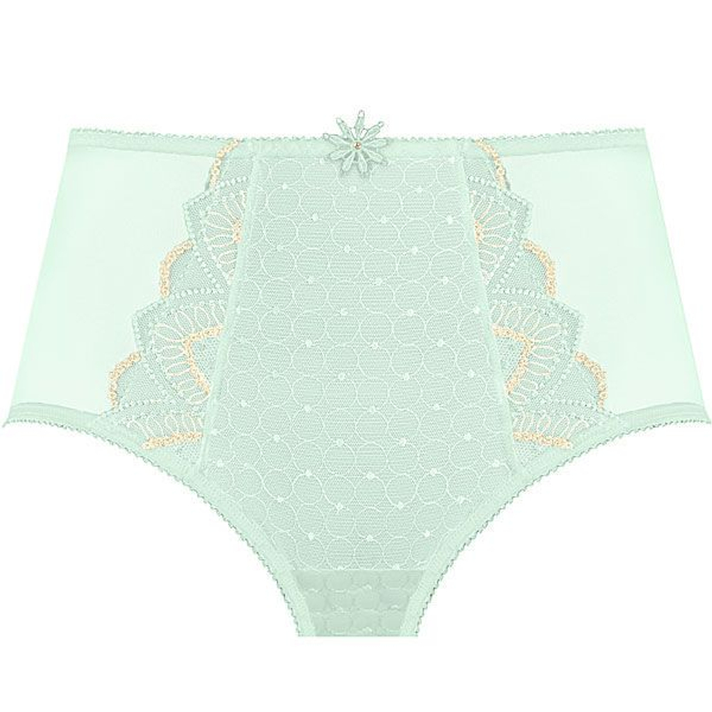 Трусы-макси Valeria с вышивкой (Размер: 48) (Цвет: синий)