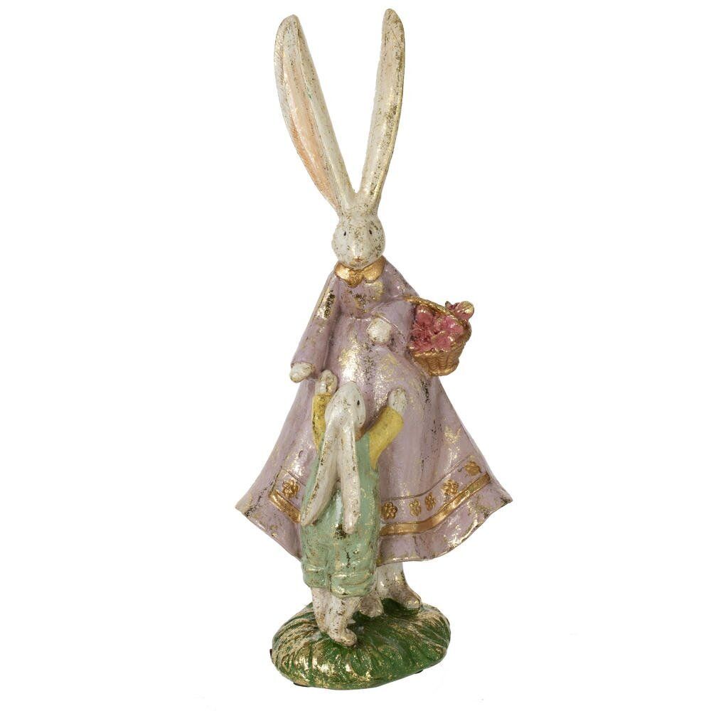 GAEM Фигурка декоративная "Зайчиха с зайчонком", L11,5 W9 H24,5 см