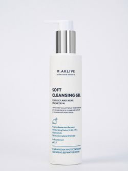 M.Aklive Soft Cleansing Gel, 200 ml/Мягкий гель для умывания жирной и проблемной кожи лица