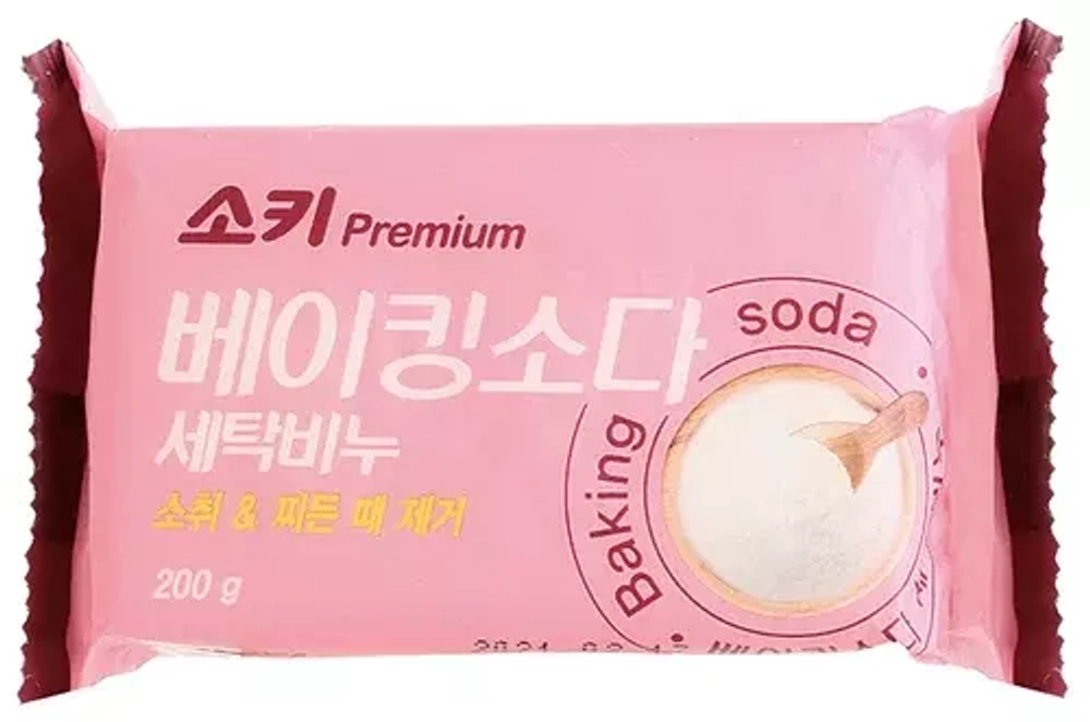 Мыло хозяйственное на основе соды ПЯТНОВЫВОДЯЩЕЕ MUKUNGHWA Premium Bakingsoda Laundry Soap 200 гр