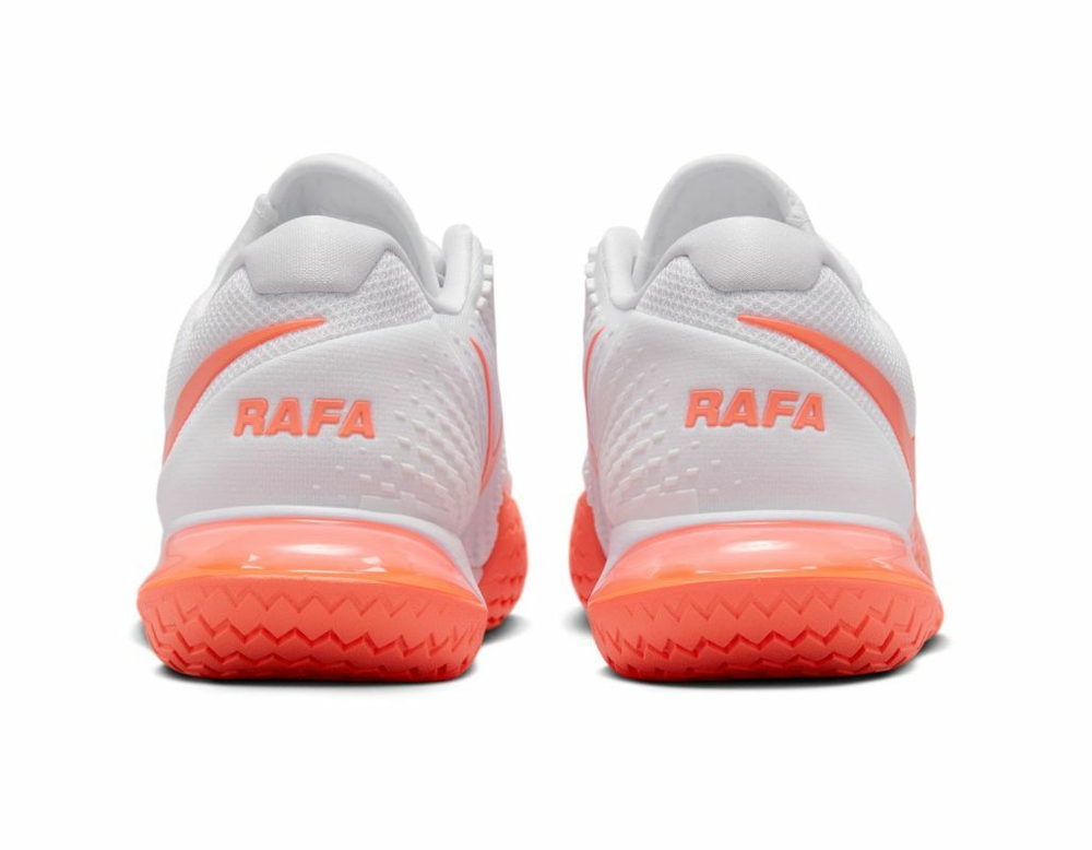 Мужские кроссовки теннисные Nike Zoom Vapor Cage 4 Rafa - white/bright mango/white
