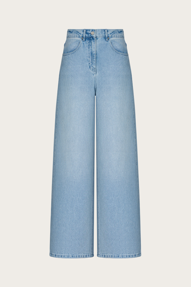 Джинсы из хлопкового денима