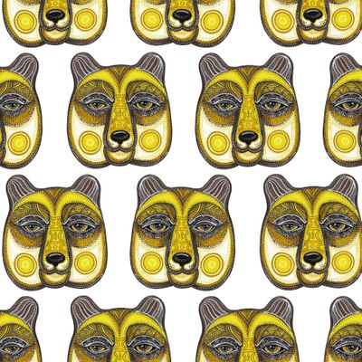 Медведь детский узор