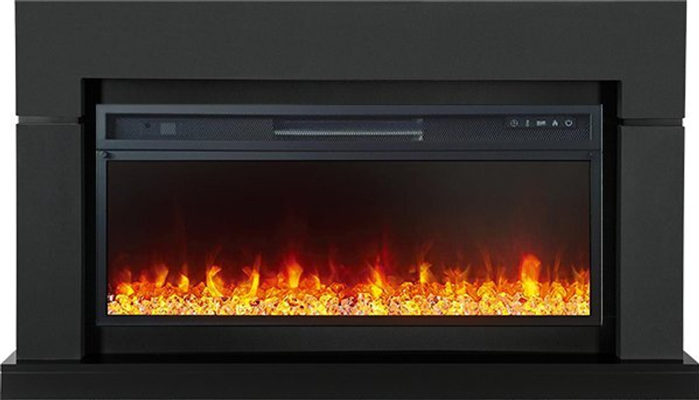 Каминокомплект Lindos - Серый графит (Ширина 1470мм) с очагом Vision 42 LED