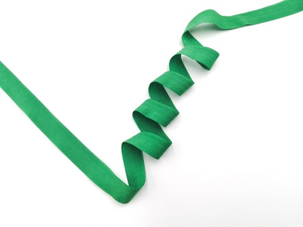 Эластичная (трикотажная) бейка, матовая, 20мм, ярко-зеленая, (Арт: TB/20-9648), м