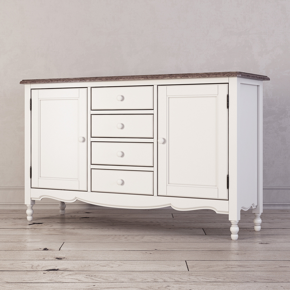 Буфет двухстворчатый с 4-я ящиками Leblanc