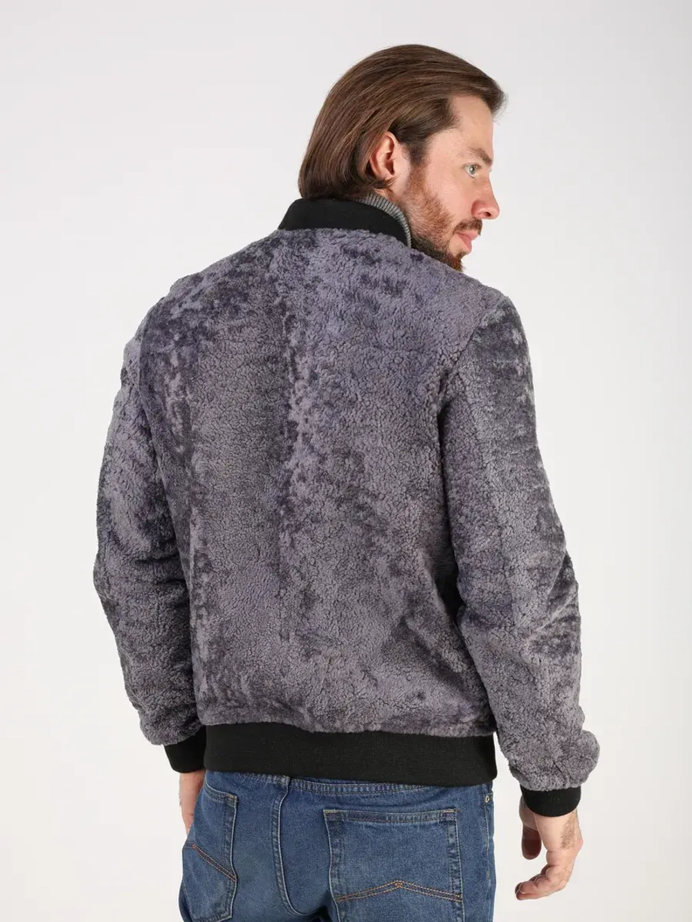 Дубленка натуральная куртка зимняя двухсторонняя шуба бобмер