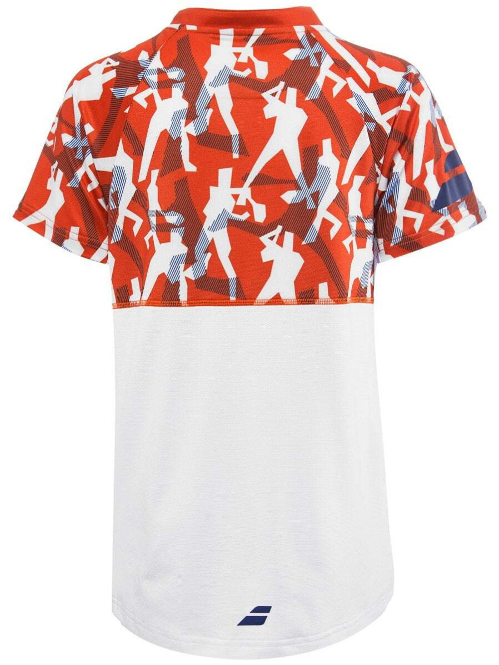 Футболка для мальчика теннисная Babolat Compete Polo Boy - white/pureed pumpkin