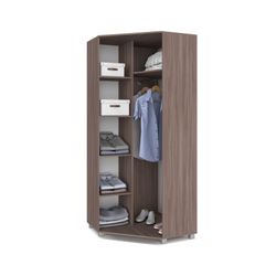 Шкаф угловой "Карина" К59 (ясень шимо темный/ясень шимо светлый), ЛДСП, MODERN