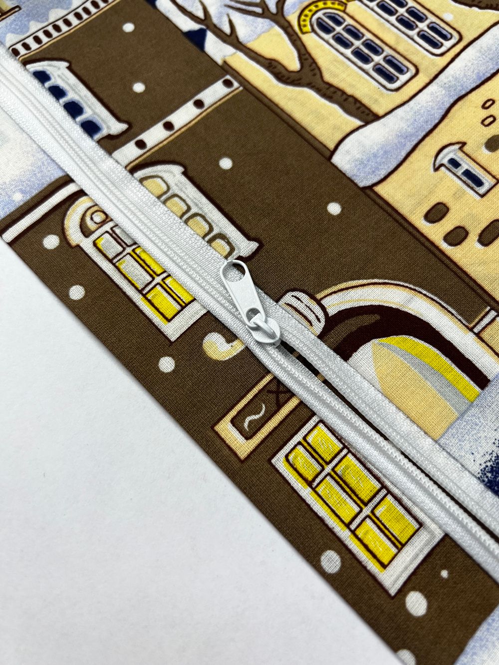 Пододеяльник перкаль Сказка "Зимняя сказка" евро на молнии 200x215 см