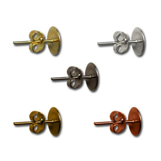 "Zlatka" Швензы "гвоздики" DC-072/10 10 шт под серебро