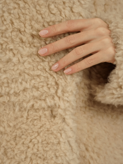 Шуба чебурашка искусственная тедди, бежевая, SilverFox