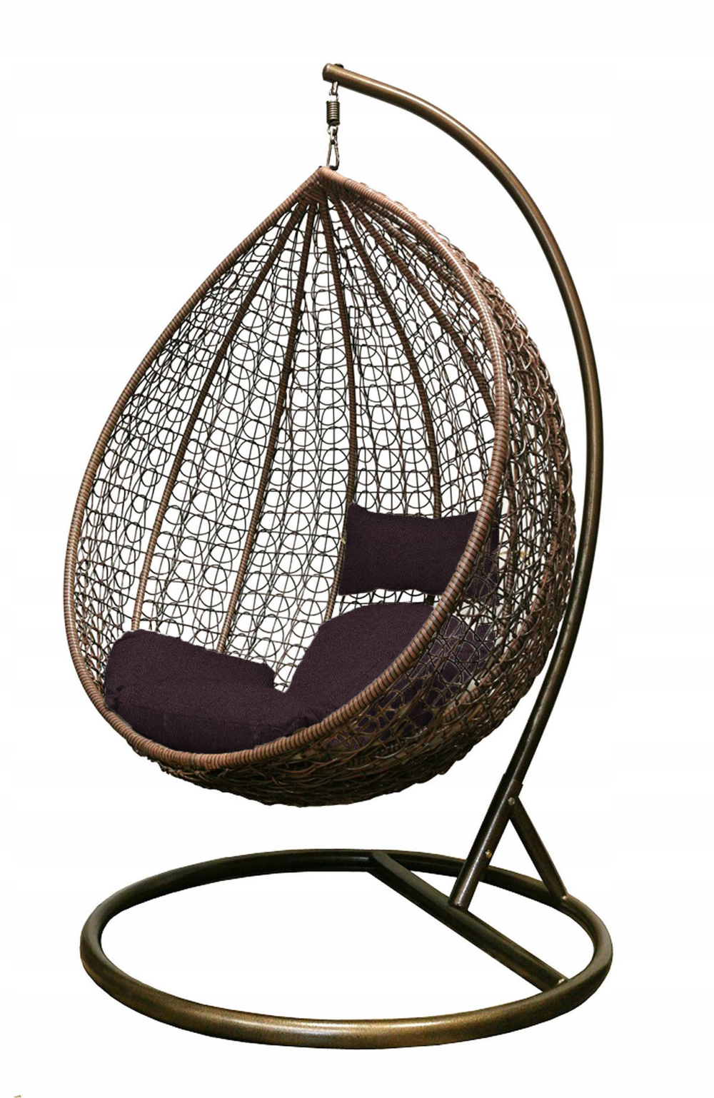 Кресло подвесное цвет коричневый