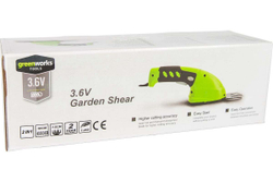 Ножницы-кусторез GREENWORKS 3,6 V аккумуляторные   2903307
