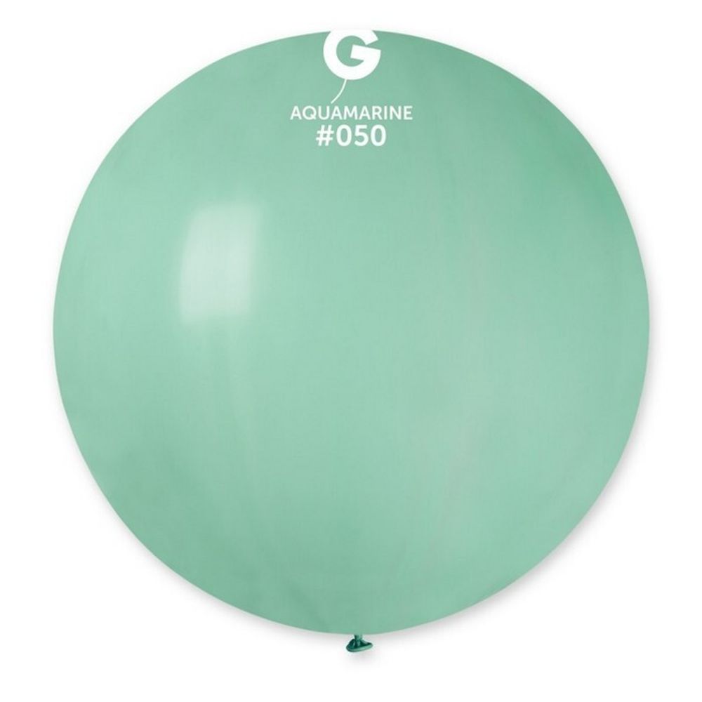 Воздушный шар Gemar, цвет 050 пастель, аквамарин, 1 шт. размер 27&quot;