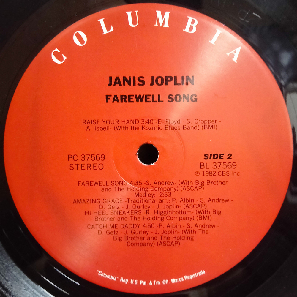 Janis Joplin / Farewell Song (LP)