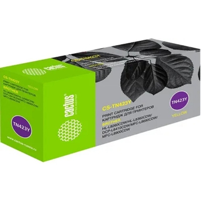 Картридж CACTUS TN-423Y Картридж для Brother DCP L8410CDW / HL L8260CDW / MFC L8690CDW, жёлтый, (4000стр.)