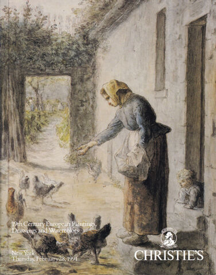 Каталог аукциона Christie's, Нью-Йорк, Европейская живопись XIX века, графика и акварели от 28 февраля 1991 года