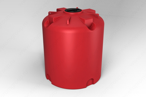 Емкость для КАС ЭкоПром TR 10000 л. вертикальная транспортная (230x230x272см;красный) - арт.555358