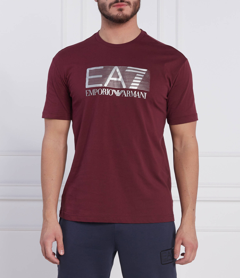футболка EA7 - бордовый(6LPT09 PJ02Z)
