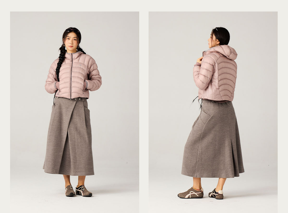 Пуховик Женский Hooded Insulated Down Jacket — 750 Fill Power