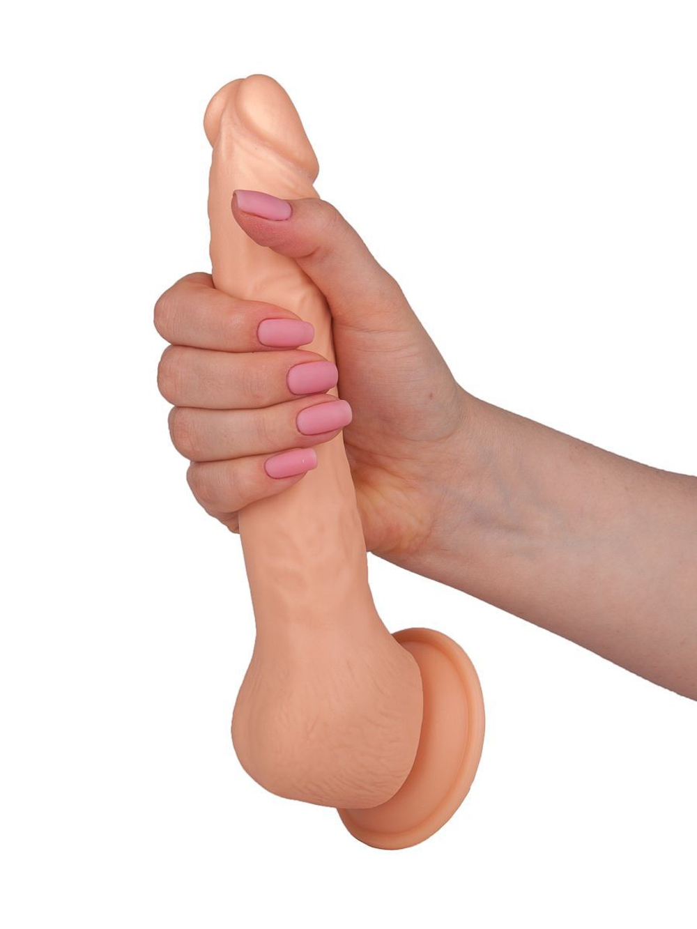 Фаллоимитатор LOVETOY 102600 на присоске, рельефный, 19 см