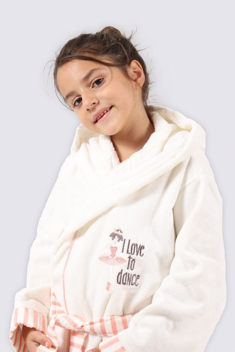 Халат I love to dance для девочки Eco Cotton