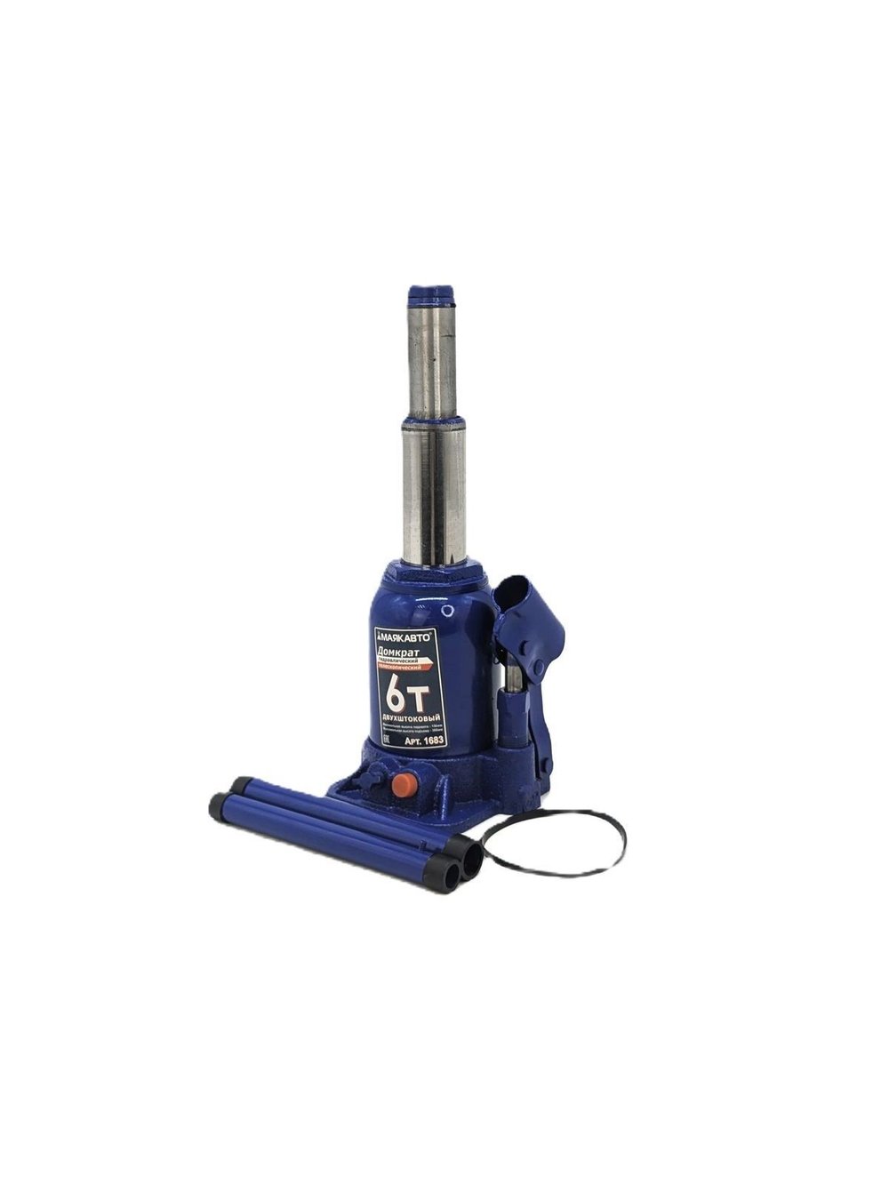 Домкрат гидравлический тлескопический, 6 тонн (1683-xd8)