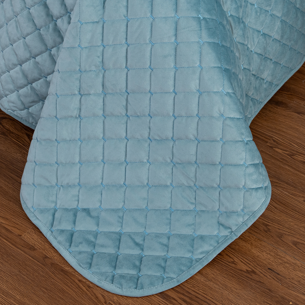 Велюровое покрывало ромб OVF011