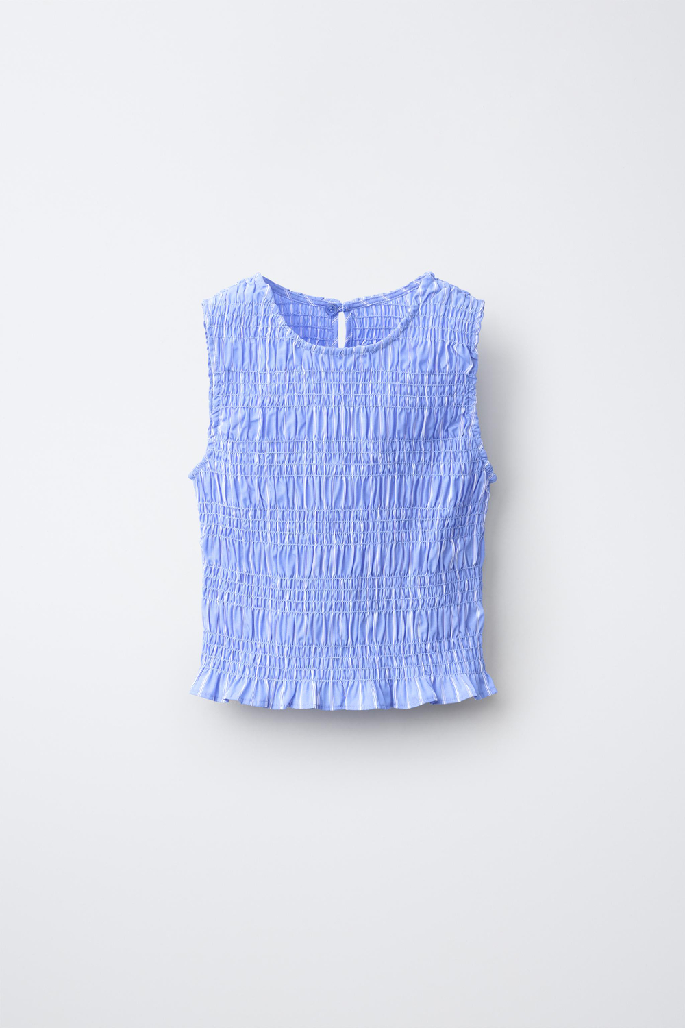 ZARA РУБАШКА С ПАЙЕТКАМИ И ТОП В ПОЛОСКУ, СИНИЙ