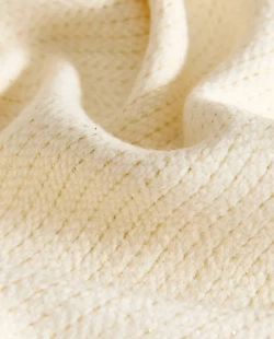 ZARA HOME ПЛЕД С БАХРОМОЙ, ЭКРЮ