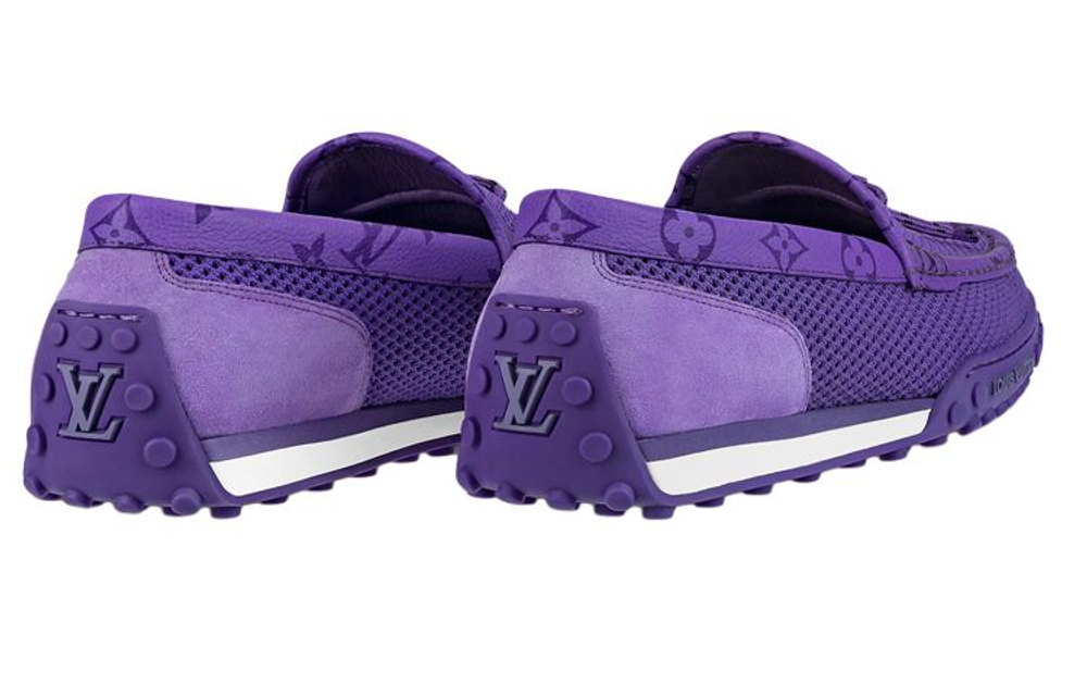 LOUIS VUITTON Racer Louis Vuitton Moccasin Shoes Casual Shoes Men"s Purple