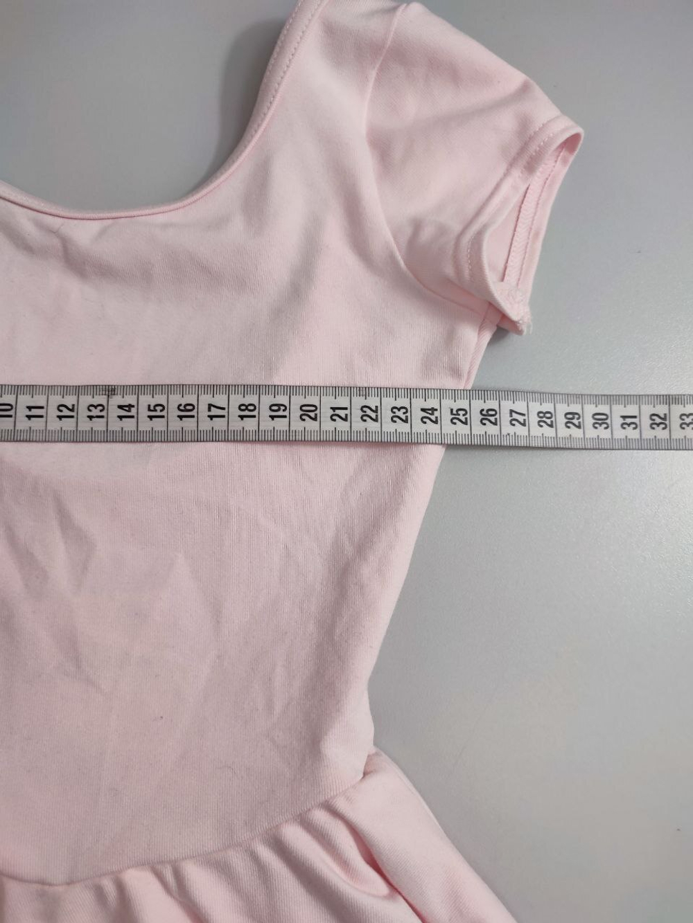 Купальник гимнастический с юбкой розовый на 2 года