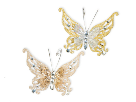 Бабочка "Фиджи" дв. со стразами DM1803CG