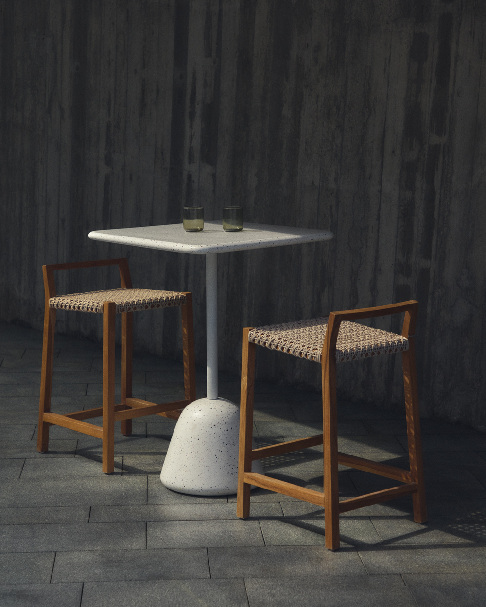 Giverola Табурет из массива тикового дерева 80 см