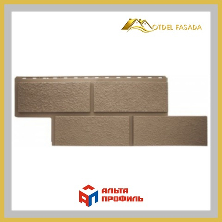 Фасадная панель Альта-Профиль Неаполь ЭКО  Бежевый  1000*0,43мм 0,43м2