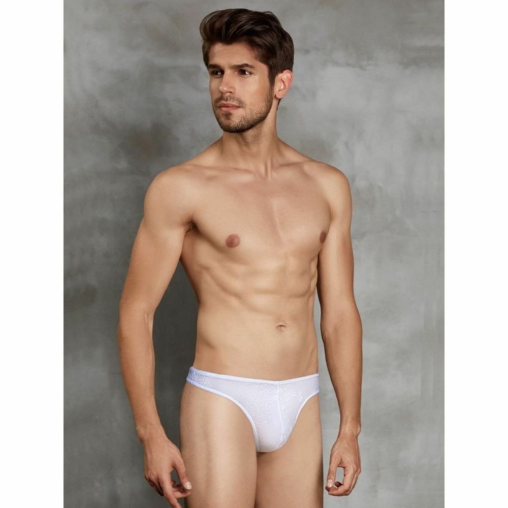 Мужские трусы тонги белые Doreanse 1308