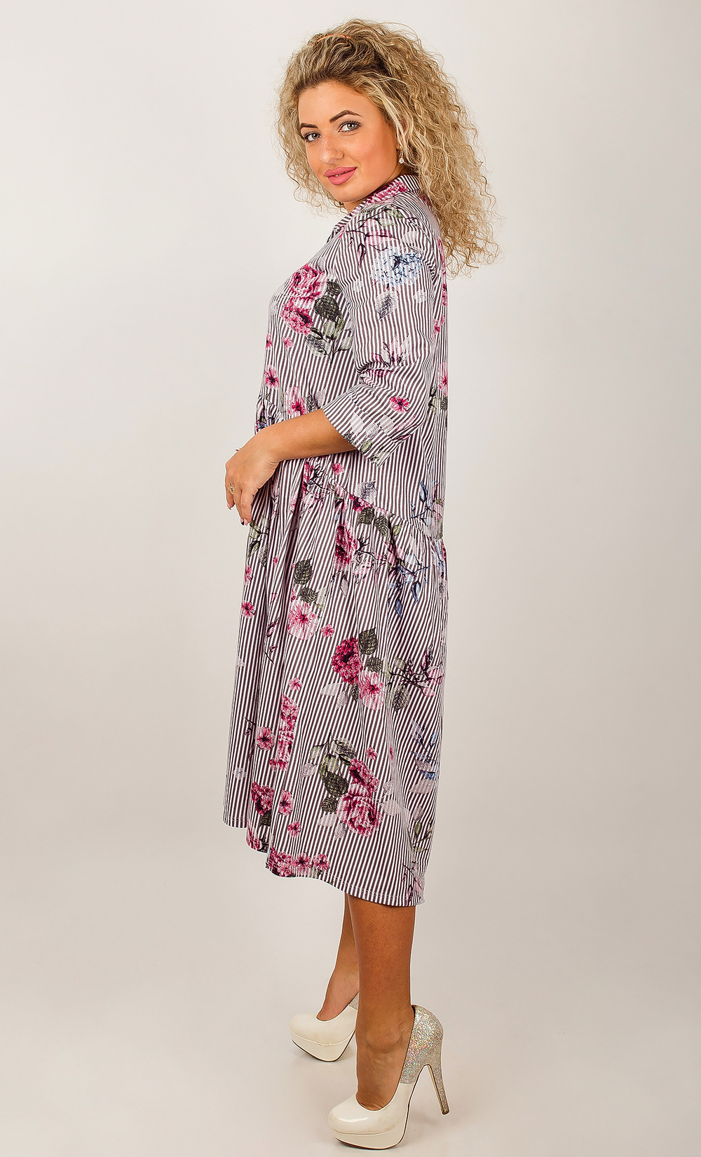 Халат на пуговицах М335