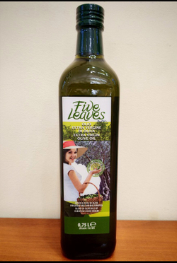 Оливковое масло CARMELA di CARO Five Leaves Extra Virgin, 0.75 литр, Италия