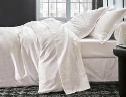 Постельное белье 2 спальное евро Blanc des Vosges Feline Albatre