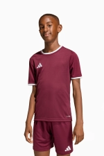 Футболка adidas Entrada 26 Junior - бордовый