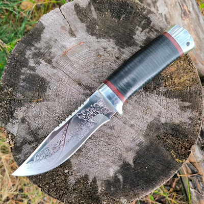 Нож НС-28А Таежник, с алюминиевыми вставками (Златоуст)