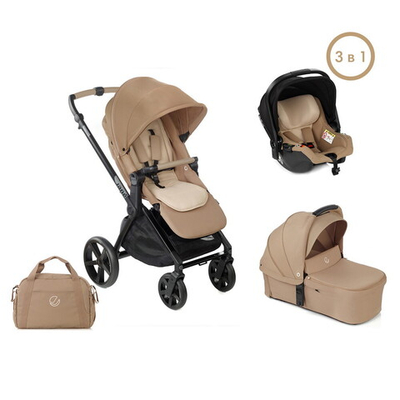 Детская коляска Jane Muum 4 Sweet 3 в 1 с автокреслом Koos I-Size U85 Sesame