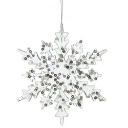 GAEM Украшение новогоднее "Снежинка", L14 W0,1 H15 см