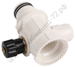 ЗУБР ШиреФит, внутренняя резьба-штуцер с гайкой-штуцер с гайкой 32-20-32 мм, Сборный коллектор с вентилем (51517-32-20-32)