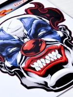 Наклейка - Злой клоун