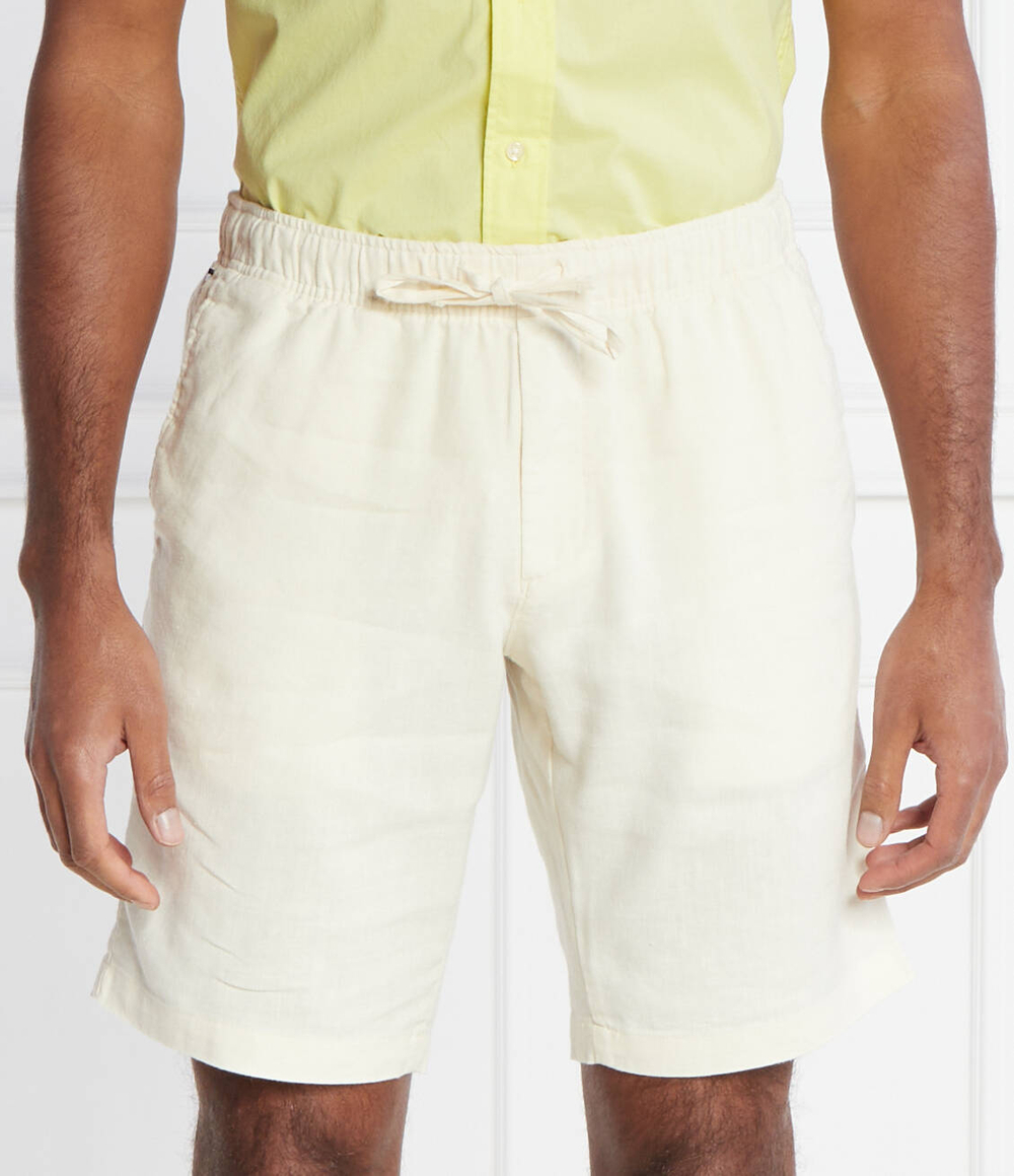 Льняное шорты Harlem Tommy Hilfiger - бежевый(MW0MW34498)