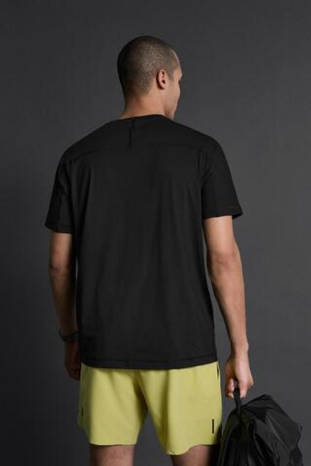 ZARA БАЗОВАЯ СПОРТИВНАЯ ФУТБОЛКА, ЧЕРНЫЙ