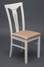 Стул - Гермес/ Hermes дерево гевея, 43х49х94см, butter white, ткань песочная (Jaffy 104-58)